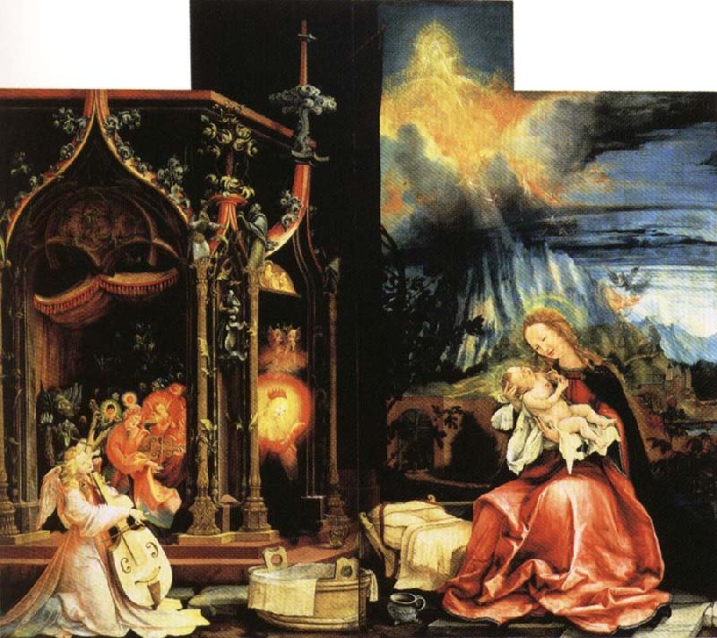 Matthias  Grunewald Isenheim Altar Allegory of the Nativity oil painting picture